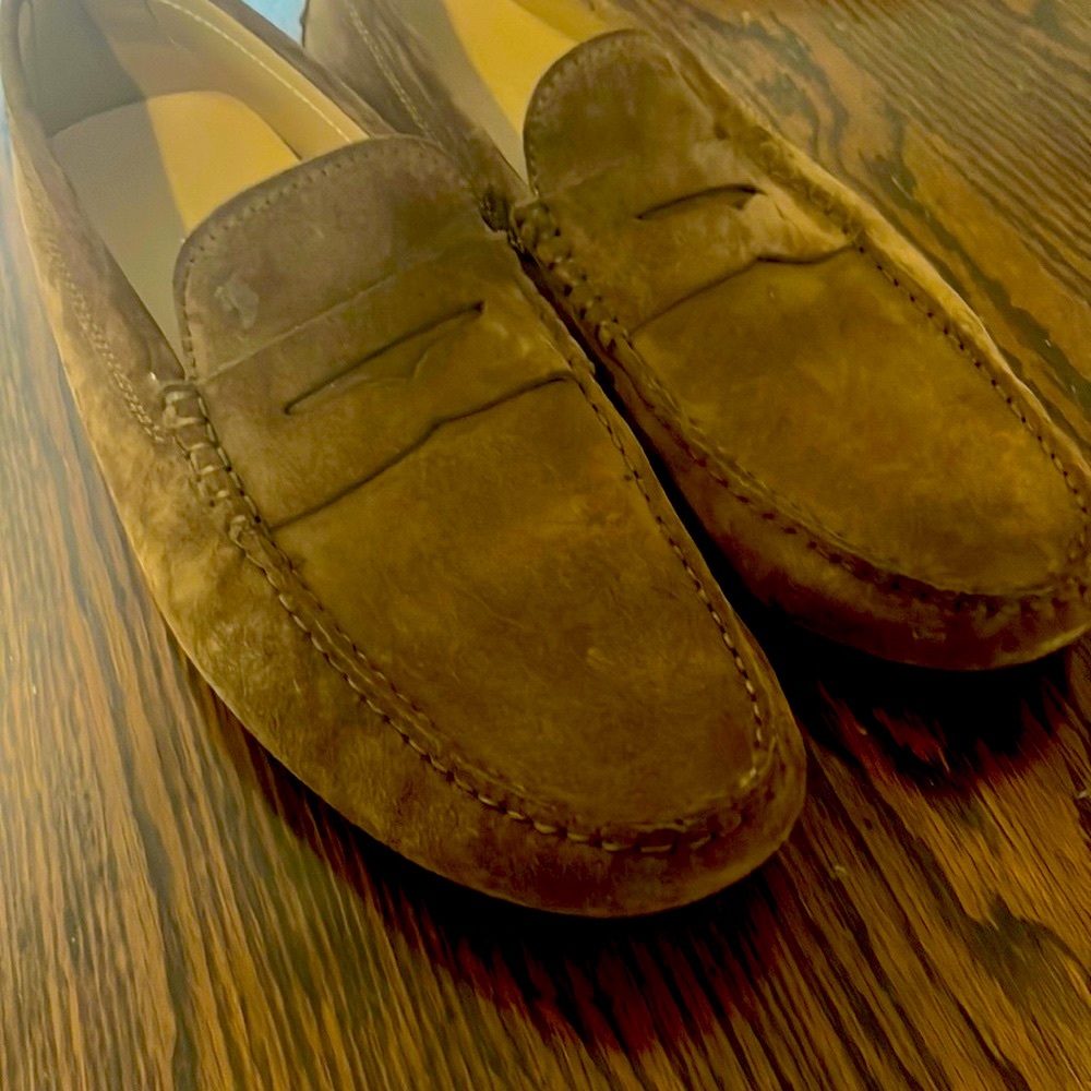 Tod’s Brown Suede Driving Mocs as new